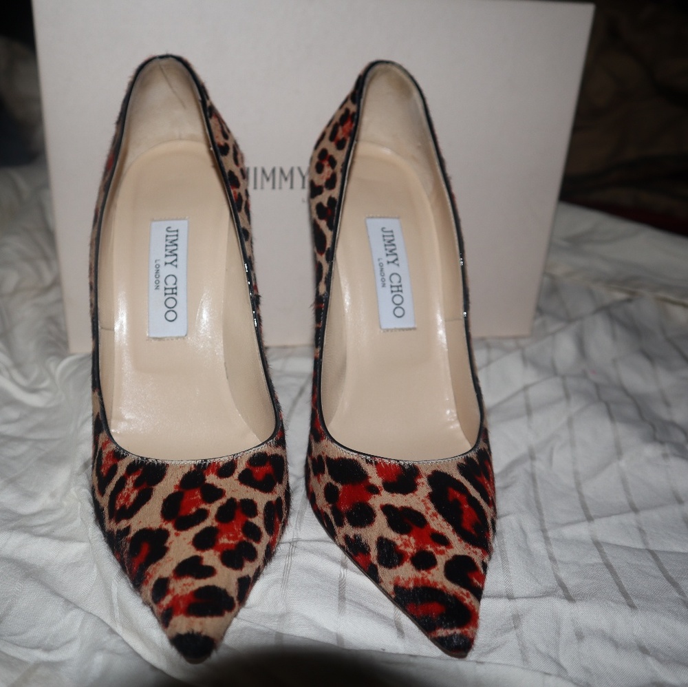 Anouk lop leopard  red jimmy choo - Picture 5 of 5